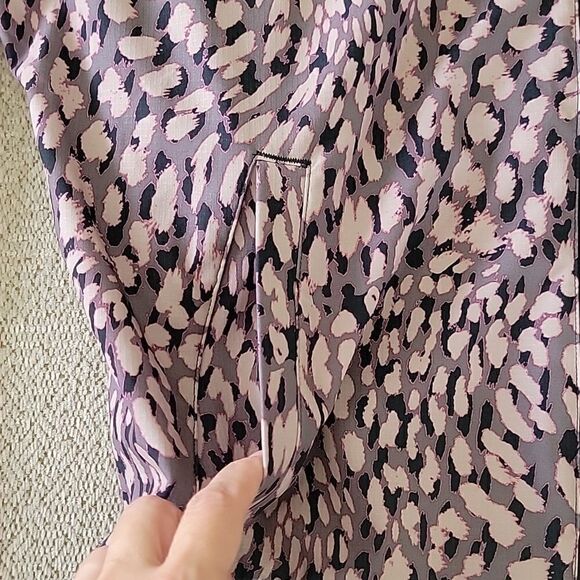 Skechers Cheetah Animal Print Pink Black Lightweight Jacket - Size Large - Picture 7 of 16